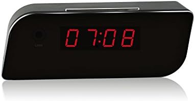 downee Wi-Fi Spy Camera Clock HD Video Recorder Motion Activated Security Camera Nanny Cam Mini Camera, Black