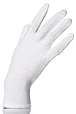 SockShop Women's 1 Pair Cotton Hosiery Gloves One Size White