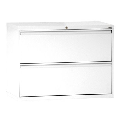 UPC 017567075907, Sandusky Lee LF8F302-22 800 Series 2 Drawer Lateral File Cabinet, 19.25&quot; Depth x 28.375&quot; Height x 30&quot; Width, White