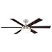 Westinghouse Lighting 7205100 Alloy II, Modern LED Ceiling Fan with Light, 52-inch, Brushed Nickel Opal Frosted Glass