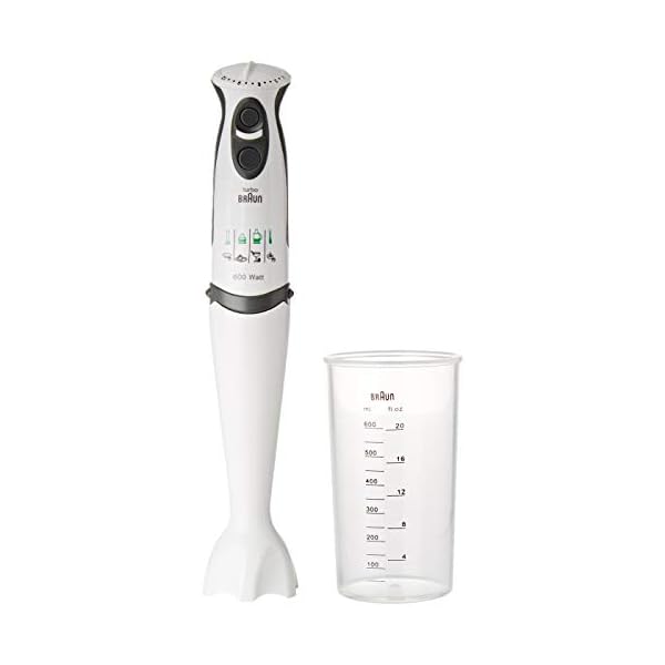 Theo Klein 9624 Braun Stabmixer I Kindersichere Nachbildung mit rotierenden Klingen-Attrappen und Messbecher I Spielzeug…