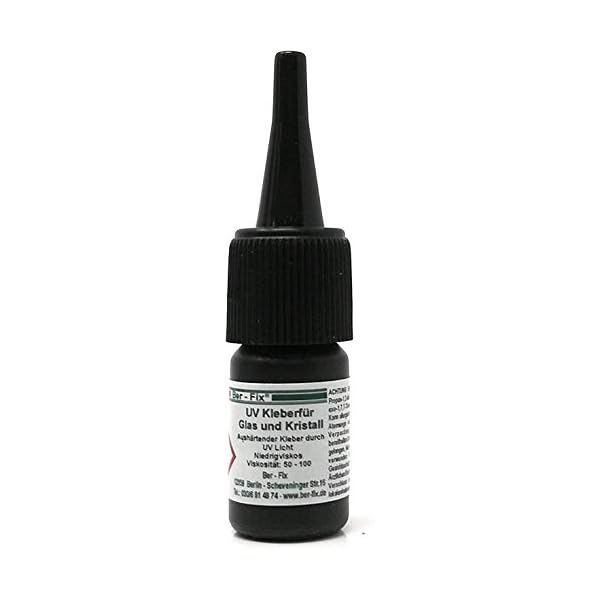 Ber-Fix UV Kleber dünnflüssig - für Glas/Glas Glas/Metall 50-100, 3 g