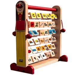 Clown Alphabet Frame (Arabic, Wooden)