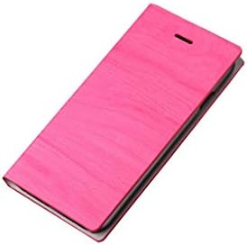 HWER 2 in 1 set for Apple iPhone 6+ 6plus and 6s plus(5.5" inch)Fashion Color Leather Flip Protective Wallet Cover Shell with HD Screen Protector,Color:wood-Rose