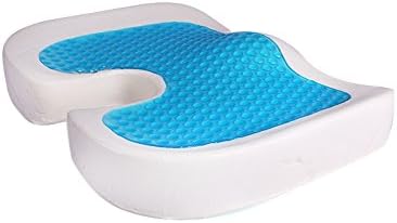 Gel-Enhanced Non-slip Coccyx Memory Foam (chemical free£ Seat Cushion, Forever Comfy Orthopedic Seat Cushion,Gel Bottom Cushion, Pain Reducing Pillow - Two colors available