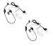 Arama Covert Acoustic Tube Radio Earpiece Transparent Security Headsets with PTT/VOX for Midland 2 Way Radio 2 Pack (B201VL02)