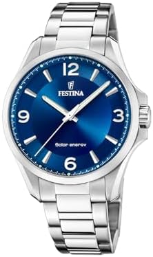 Herrenuhr Analog Solar aus Edelstahl 316l Silberfarben