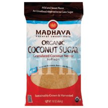 MadhavaHoney Organic Blonde Coconut Sugar 16 oz. (Pack of 6) by Madhava Honey [Foods]