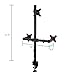 WALI Triple LCD Monitor Desk Mount Fully Adjustable Stand Fits Three Screens up to 27”, 22 lbs. Weight Capacity per Arm (M003), Blackthumb 3