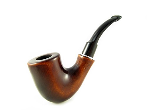 Fashion Pipes Set - "Watson" Pear Tobacco Smoking Pipe Smooth and Tamper Tools, Designed for Pipe Smokers