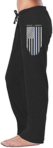 Thin Blue Line American Flag Women Slim Jogger Pants