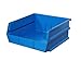 Triton Products 3-235B LocBin Stacking, Hanging, Interlocking Polypropylene Bins 10-7/8-Inch L by 11-Inch W by 5-Inch H Blue 6 CT