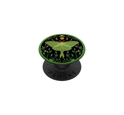 Aesthetic Luna Moth Witchy Floral Moon Phases Moon Moths PopSockets Adhesive Po…