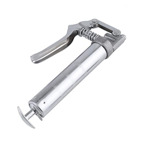 3oz Lubricating Cartridge Safe Working Pressure 3500PSI Pistol Grip Mini Hand Grease Gun Chrome-Plated Grease Gu