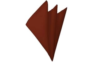 Romario Manzini Solid Cinnamon Color Hankerchief Pocket Square