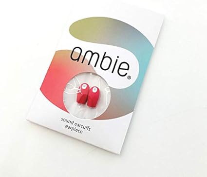 Amazon Ambieイヤーピース 専用固定テープ付き Ambie Sound Earcuffs Ambie Wirelss Earcuffs対応 Red White Ambie イヤーピース
