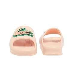 Lacoste Women's Serve Slide, Peach Croc with
