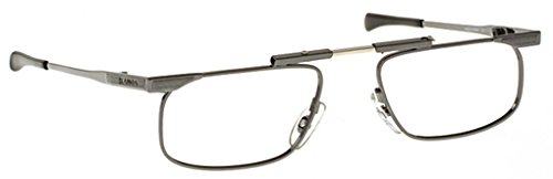 SlimFold Reading Glasses by Kanda of Japan Model 3 Color Gunmetal Strength +3.75