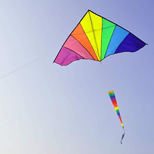 ALLON Easy to Fly Fabric Kite for Kids, Adults & Beginners, Large Beach