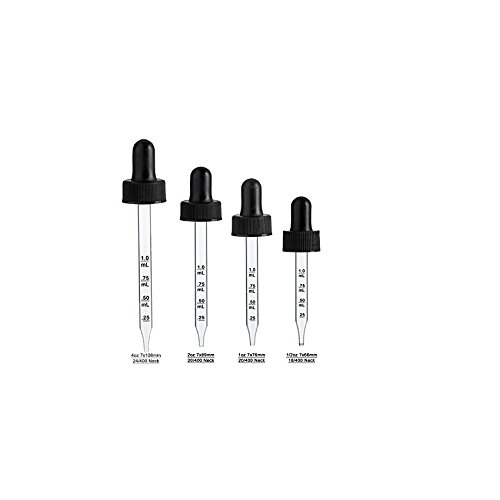 Perfume Studio Calibrated Glass Replacement Droppers; No Bottles - Pack of Six (7 x 108 mm - 4oz)
