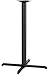 Flash Furniture 22'' x 22'' Restaurant Table X-Base with 3'' Dia. Bar Height Column