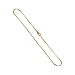 Gem Avenue 14k Gold over .925 Sterling Silver Vermeil Diamond Cut 1mm Snake Chain Necklace