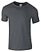 Gildan Men's Softstyle Ringspun T-Shirt - Large - Charcoal