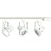 Direct-Lighting 3-Light PAR30 LED Gimbal Ring Track Lighting Kit - White Finished - HT-50005-3-WH-WBULB (Bulbs Included)