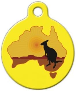 Kangaroo Australia Pet ID Tag for Dogs and Cats - Dog Tag Art - LARGE SIZE