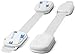 Baby Safety Adjustable Locks - Cabinet Locks - Door, Fridge, Oven, Toilet Seat and Drawer Latches, Free 20 Extra 3m Adhesive Pads, No Tools or Drilling Required, 10 Pack by USA Platinum (White)