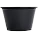 Disposable 4oz Plastic Condiment Cups, Souffle Portion, Jello Shot Cups, Salad Dressing, Sauce (200, Black)