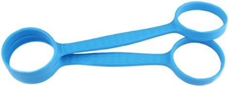 YINGGG Silicone Water Bottle Carrier Grip Cup Handle for Bottles and Cups, Set of 2 (Blue)