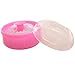 Voberry Baby Soft Face Body Cosmetic Powder Puff Sponge Box Case Container (pink)