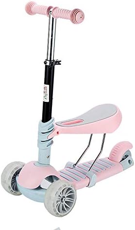 エクササイズ用品 折りたたみシートを持つ子供のためのスクーター 幼児の女の子男の子のための新しい2 1 調節可能な3輪キックスクーター 子供のための楽しい屋外のおもちゃフィットネス男の子 女の子 室内フィットネス Ospacp Org Ar