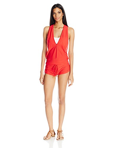 Luli Fama Women's Standard Cosita Buena T-Back Romper Cover Up