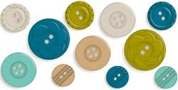 Sasparilla Buttons (October Afternoon)