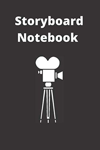 Storyboard Notebook for Storytelling & Layouts: Blank Storyboard 6"x 9" Notebook with black grunge cover, 3 frames per page ideal for filmmakers, advertisers, animators