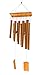 Bamboo Wind Chimes - Large Brown Indoor Outdoor Wooden Melody - 24