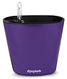 Self Watering Planter 7” + Water Level Indicator + Fiber Soil = Foolproof Indoor Garden and Happy Plants. Aquaphoric Planter Pot for All House Plants, Herbs, African Violets, Succulents-It’s Easy.