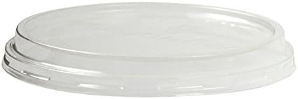 50 x Deli Disposable Cups | Eco Friendly and Organic – Perfect Party Tableware Lunch Box or Dessert Cups | Disposable Plastic Cups | Disposable Tableware for Fingerfood | Pla Organic Bowl, Deckel