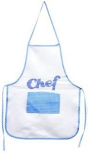 Cooking Fun Kids "Chef" Apron ~ 21" Apron with Center Pocket (Blue)