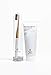 Terra & Co., Brilliant Black Natural Charcoal Toothpaste and Bamboo Toothbrush Set | Activated Charcoal and Xilitol | Organic Teeth Whitening Products | Vegan & Cruelty Free | Luxury Dental Care