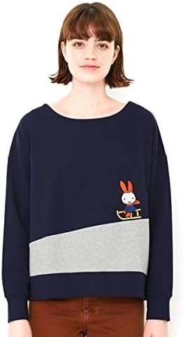 Amazon グラニフ Graniph レディース コラボレーションスウェット ミッフィーそりすべり ミッフィー 0ネイビー Ladies F Tシャツ カットソー 通販
