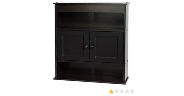 Amazon Com Mainstays Bathroom Wall Cabinet Espresso With Free Microfiber Cleaning Cloth Home Kitchen