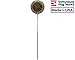 Aluminum Grave Marker Army, Cemetery Memorial Flag Holder, Veteran Plaque, Made In USA