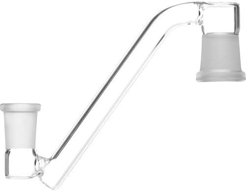12-1139 SCIENTIFIC INDUSTRIAL JOINTS - FEMALE TO FEMALE DROPDOWN ADAPTER SLEEK CLEAR 18MM FEMALE TO 14MM FEMALE