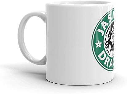 The Jasmine Dragon Mug 11 Oz White Ceramic