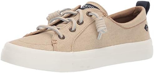 women's crest vibe washed linen sneaker