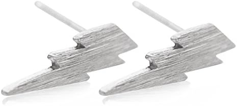 LIGHTNING EARRINGS, Silver Plated Sterling Silver Hypoallergenic Earrings Silver Earrings