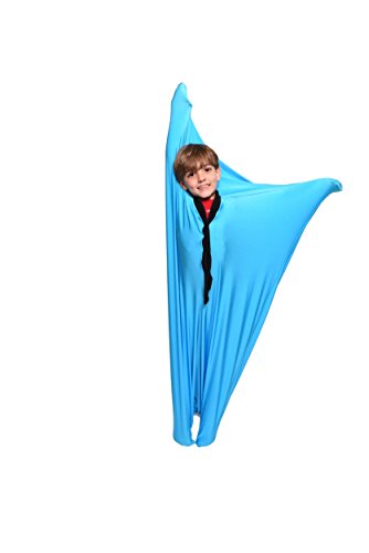 Krazo World - Sensory Sack Body Sock. Therapeutic dynamic kinesthetic movement therapy for sensory processing disorders. Color Blue, Size Small